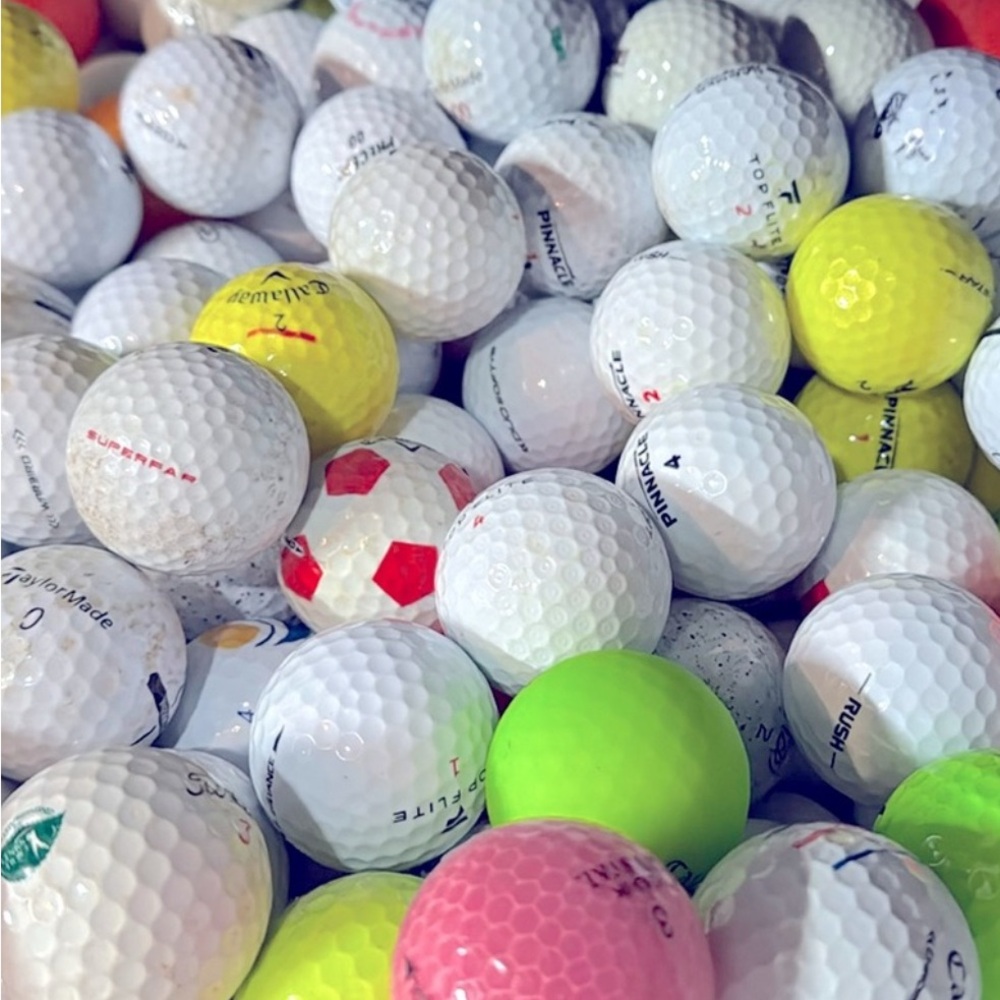 20 golf balls
Golf balls used but in great conditions